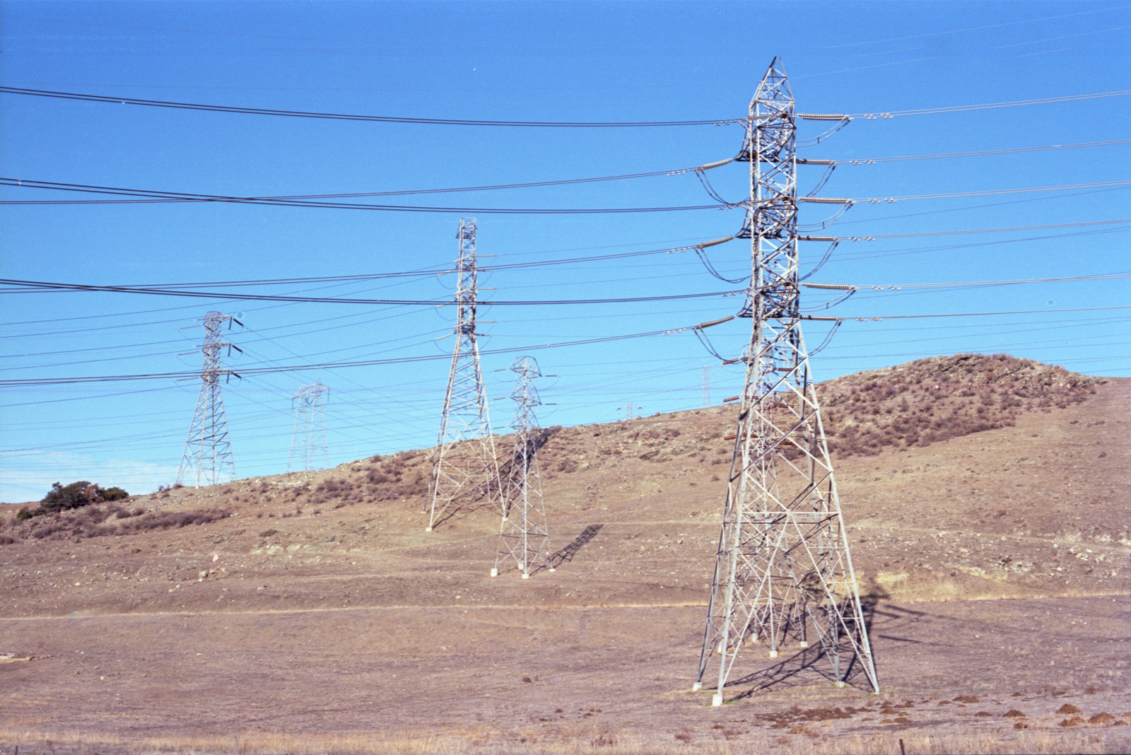 Power towers along Bailey Avenue.