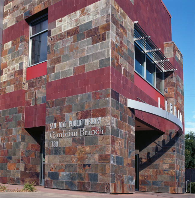 Entrance to Cambrian branch of San Jose public library