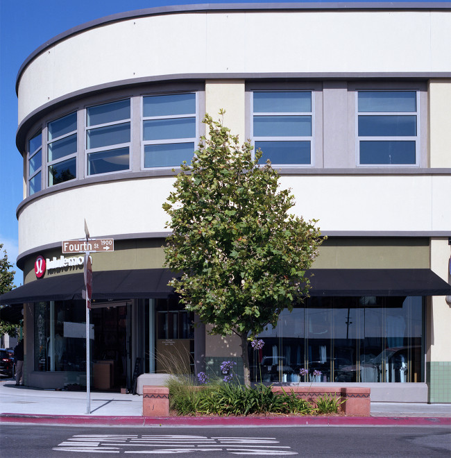Building reminding me of a luxury liner, Fourth Street, Berkeley.