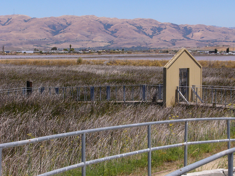 Boardwalk gate at Don Edwards Wildlife Refuge.